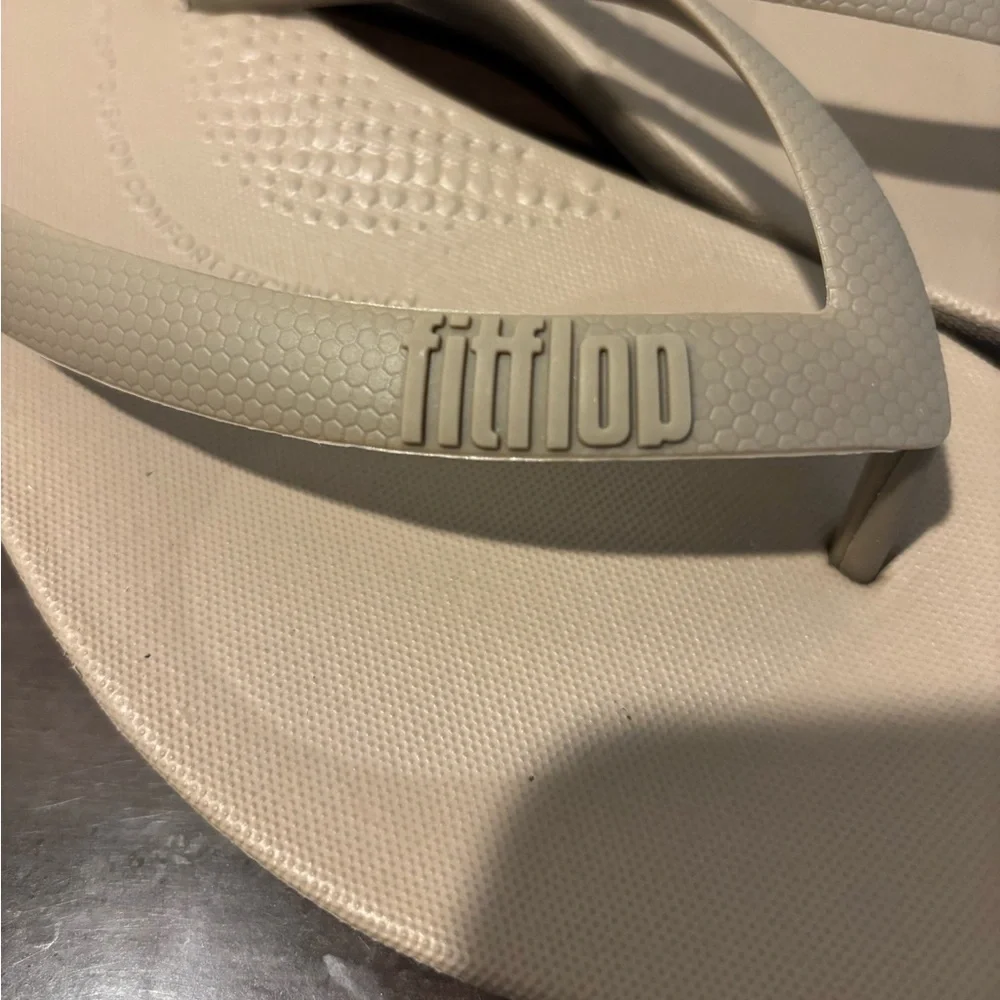 Fitflop Timberwolf Beige Iqushion Ergonomic Men's Slides Size 9